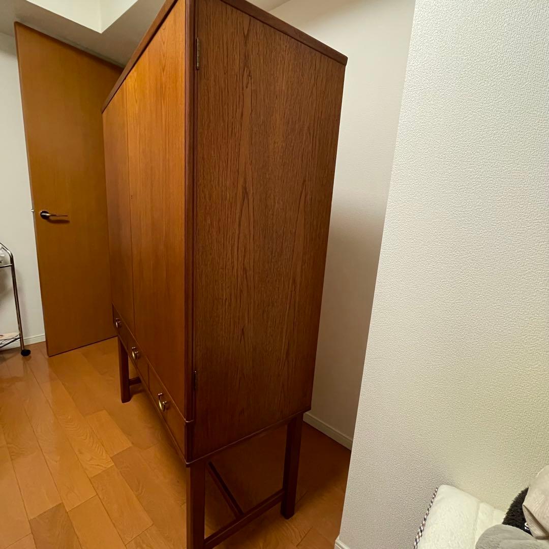 北欧ヴィンテージキャビネット チーク×ビーチ