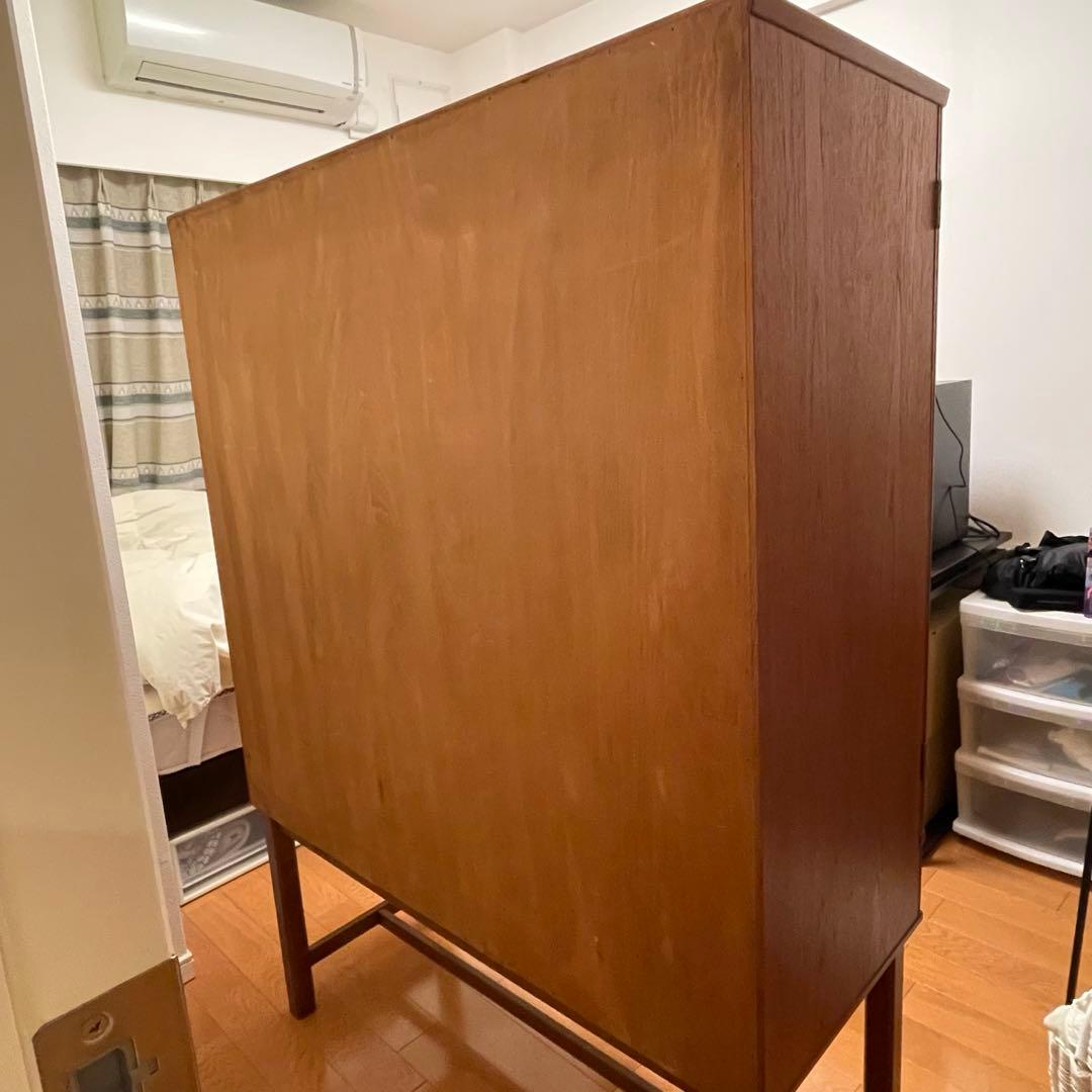 北欧ヴィンテージキャビネット チーク×ビーチ