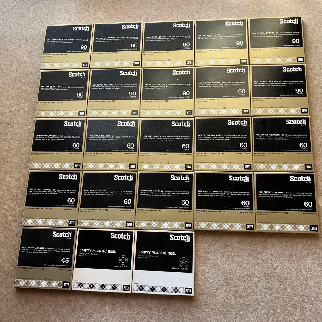 7号プラリール録音済オープンテープ21本＋オマケ空リール2本(その2)