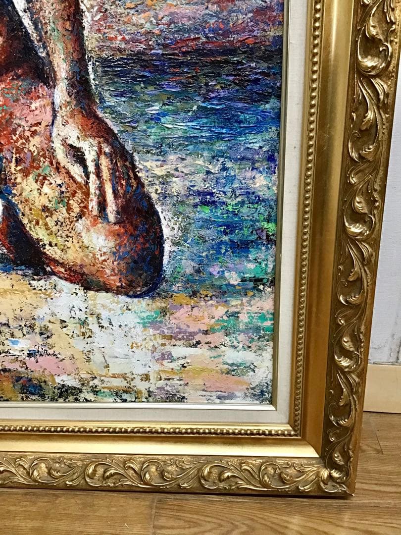 管686☆Zin Gion☆アーティストジン☆絵画☆油絵☆大型額