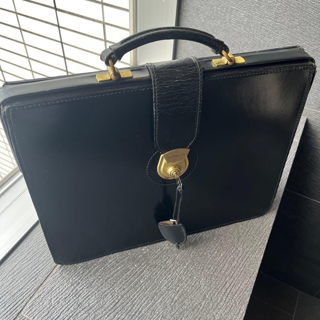 グレンロイヤル レザー ブリーフケース ダレス ブラック