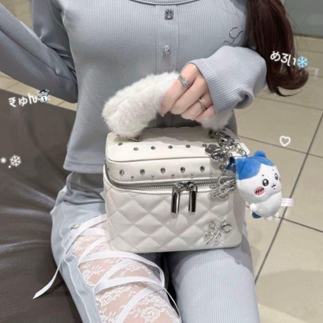 lumignon Quilting vanity bag ホワイト