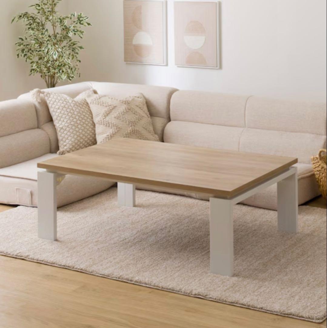 m p(^_^)q（中古）ニトリ リビング ナチュラルこたつ 木製