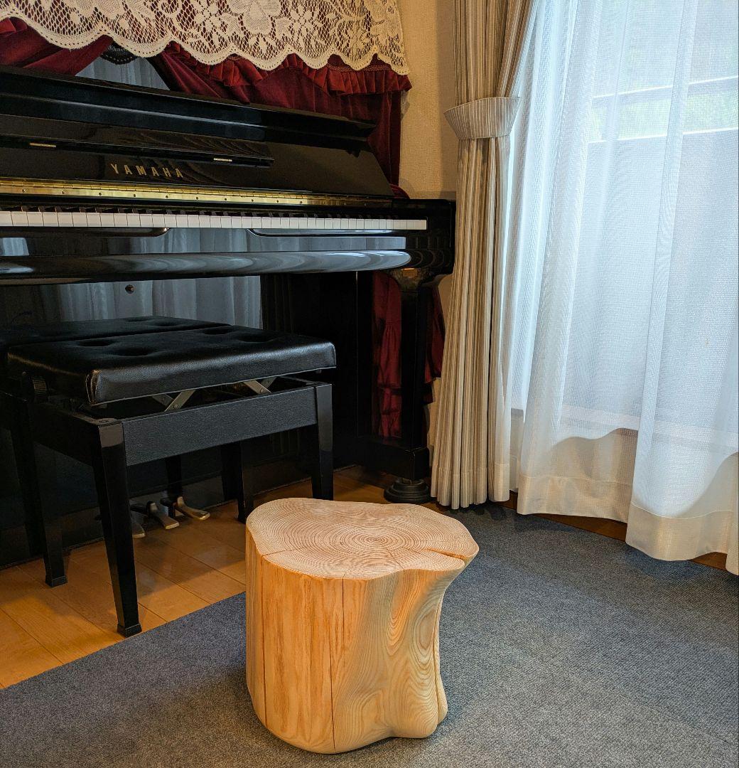 檜　切り株　丸太　椅子　スツール　 高さ約29㎝