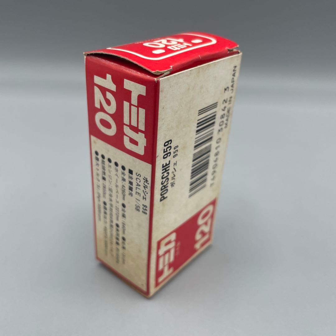 ミニカー 1/58 ポルシェ 959 シルバー 赤箱 日本製