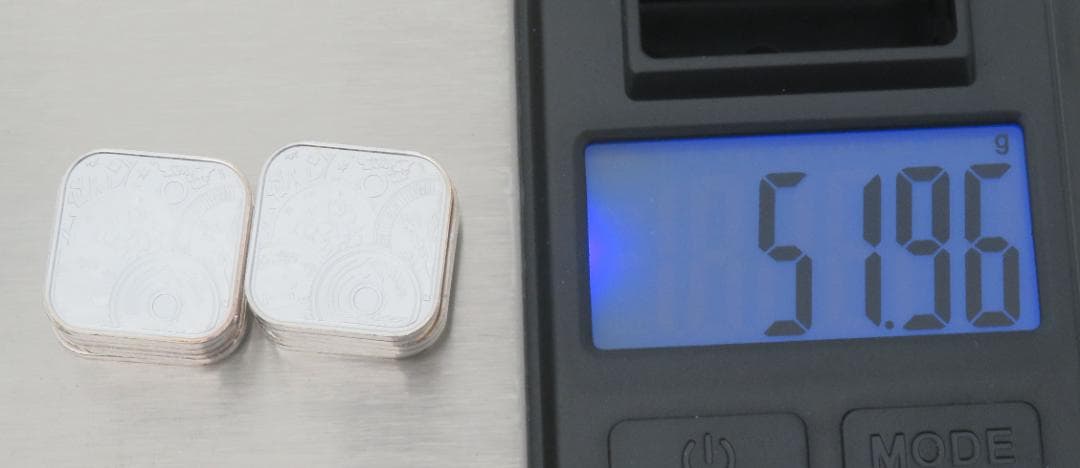 1051. 純銀メダル純銀メダル12枚まとめ51.96g銀メダルミントだし造幣局