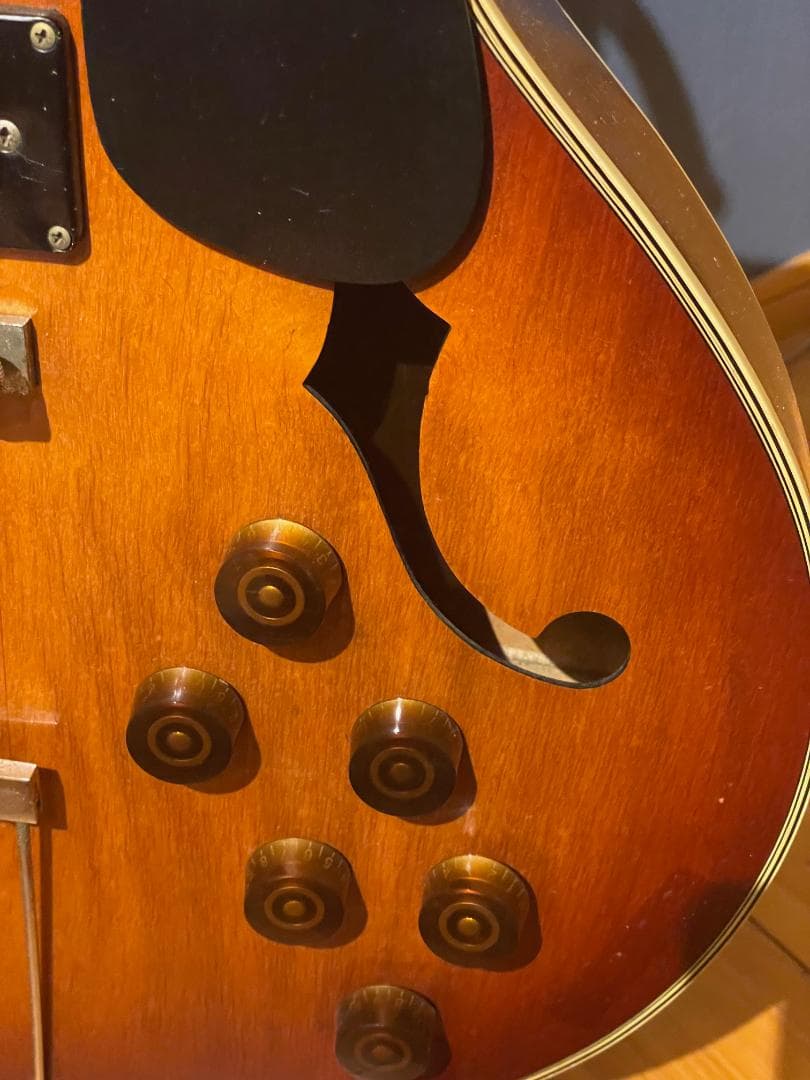 TEISCO フルアコースティックエレキギター　ノイズ多めジャンク【最終価格】