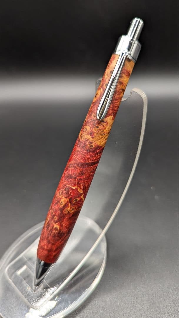 394ペン工房翌檜　スタビライズドウッドバーチバール　木軸シャーペン　ボールペン