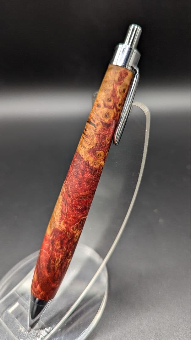 394ペン工房翌檜　スタビライズドウッドバーチバール　木軸シャーペン　ボールペン