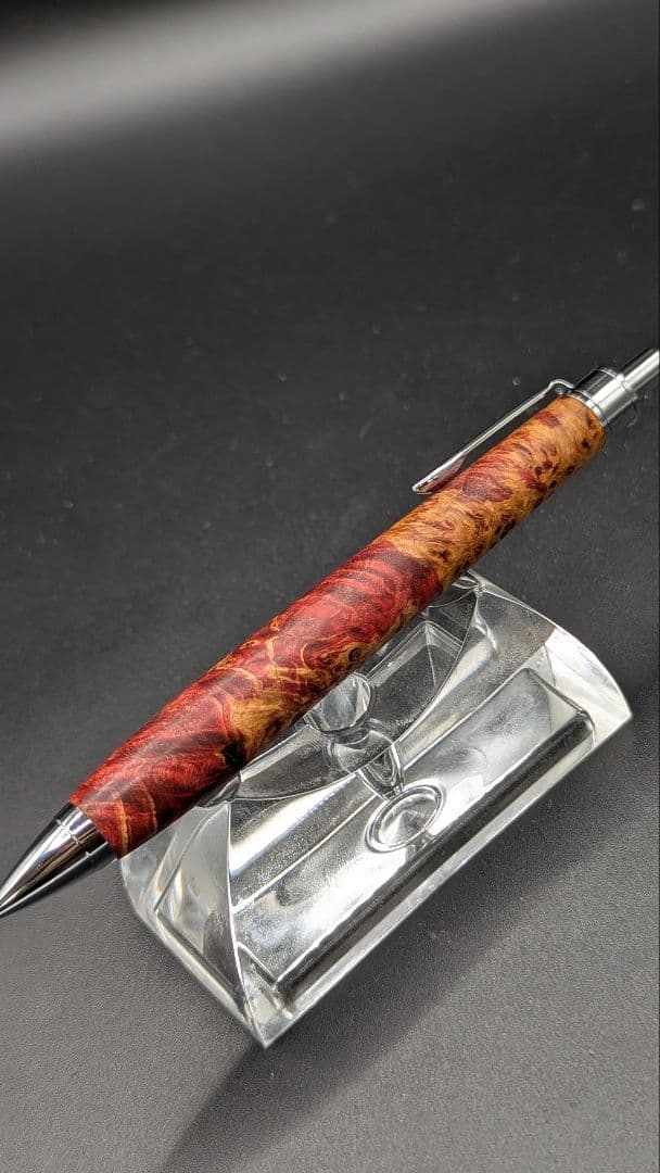 394ペン工房翌檜　スタビライズドウッドバーチバール　木軸シャーペン　ボールペン