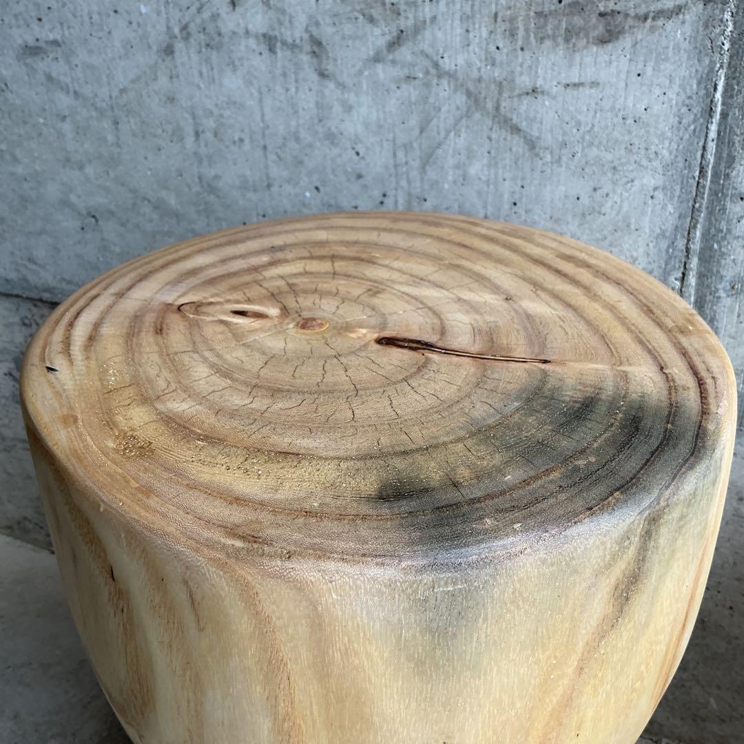 天然木アートスツール(A)