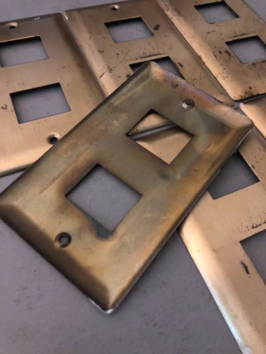 アンティーク　コンセントプレート　デッドストック