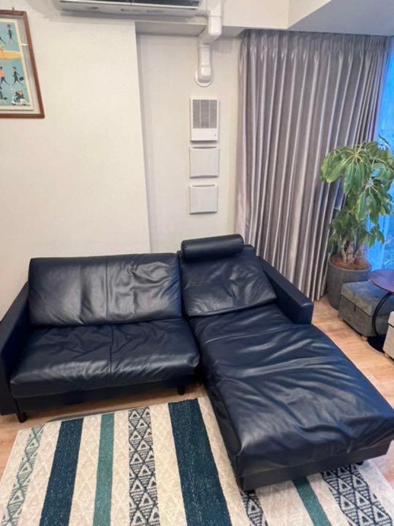 【れい】KEYUCA 本革カウチソファ