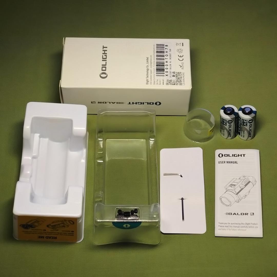 Olight BALDR RL レーザー&LED 電池式タクティカルライト茶