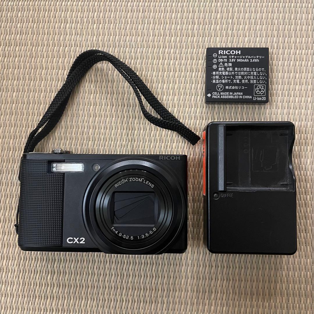 【動作確認済】RICOH CX2 コンパクトデジタルカメラ ブラック
