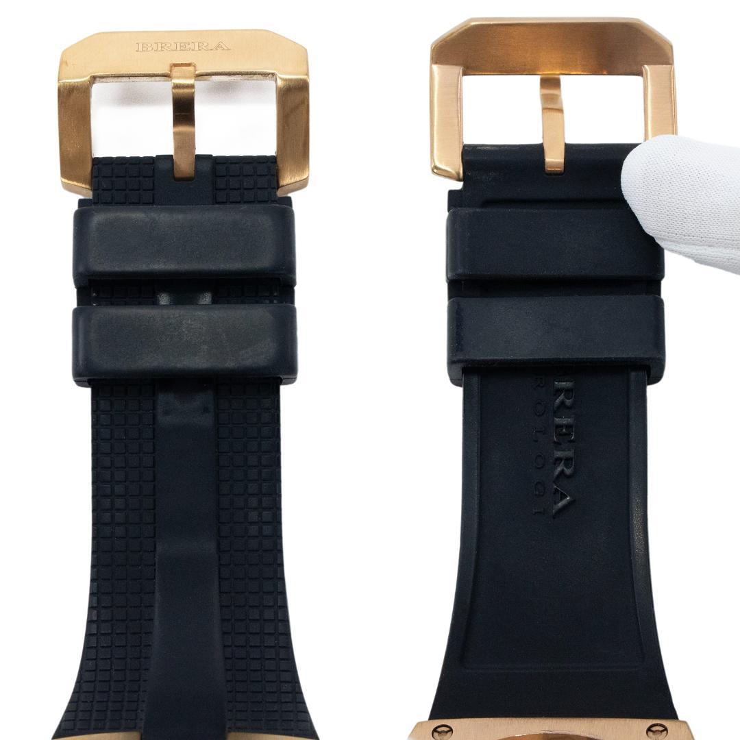 ブレラオロロジ 腕時計 メンズ スーパースポルティーボ 黒 クロノグラフ ロゴ