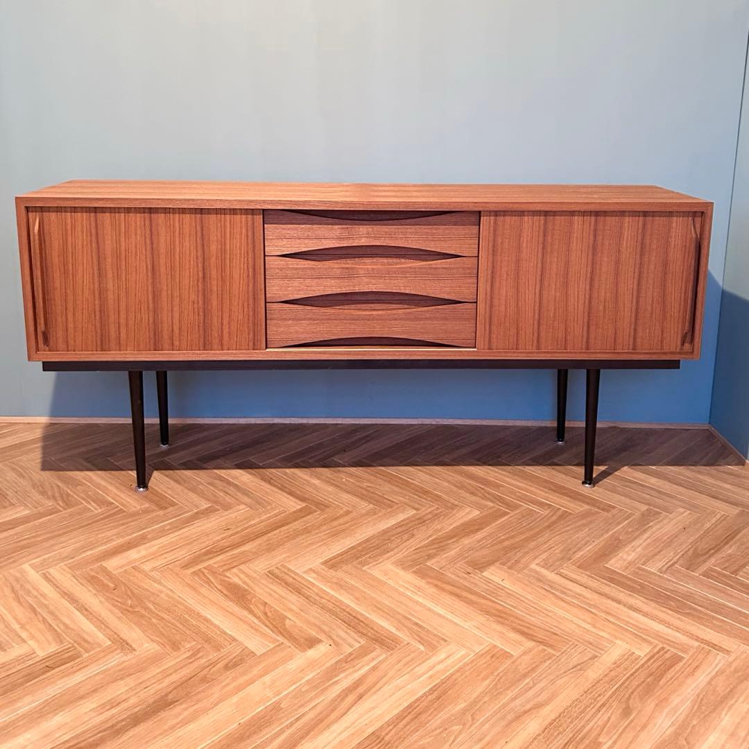 に*ぴ様 チーク サイドボード チェスト 北欧 ミッドセンチュリー ビンテージ