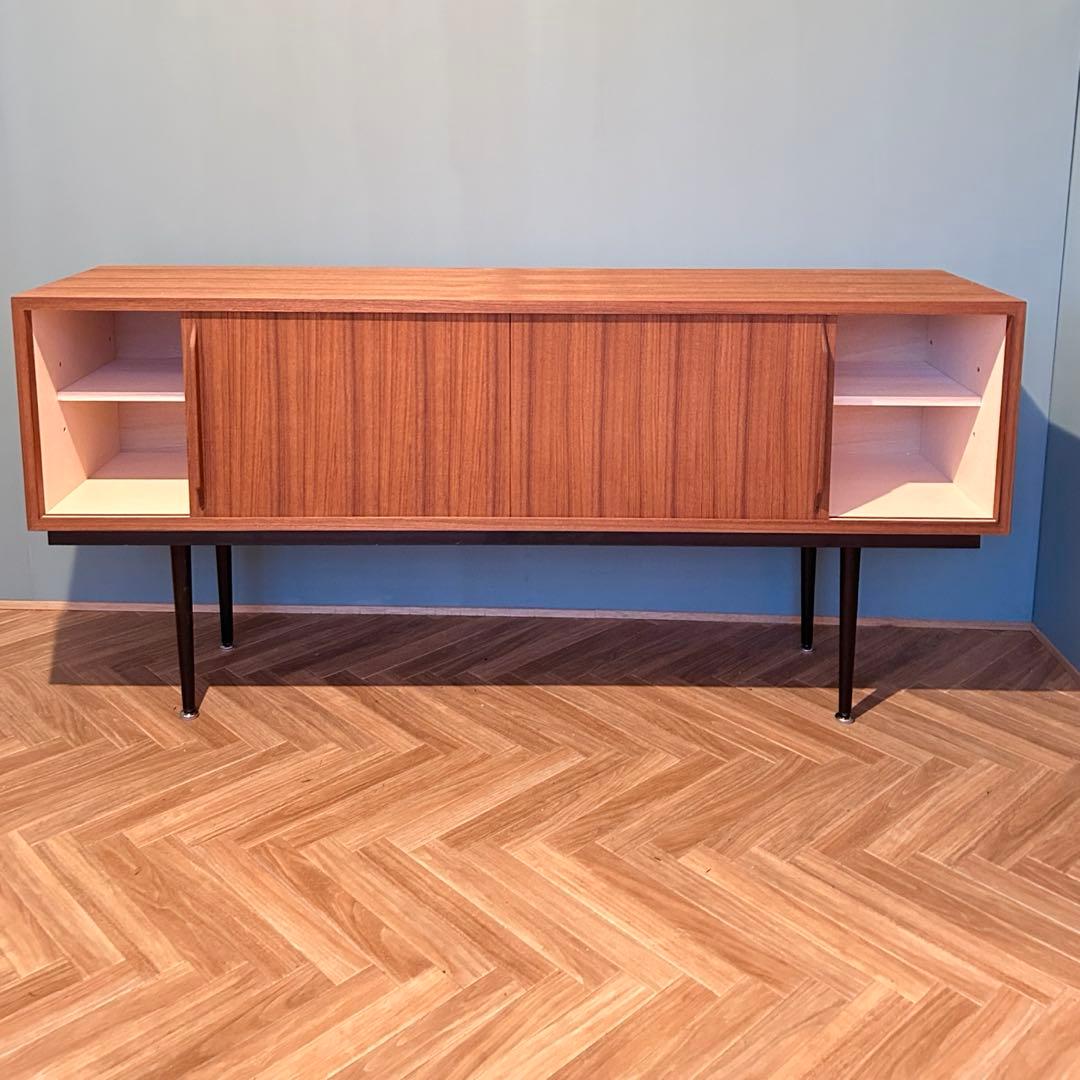 に*ぴ様 チーク サイドボード チェスト 北欧 ミッドセンチュリー ビンテージ