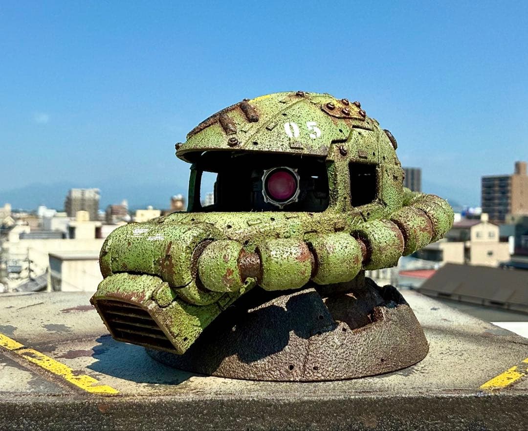 EXCEED MODEL ザクヘッド　量産機カラー　② 現地改修　塗装完成品