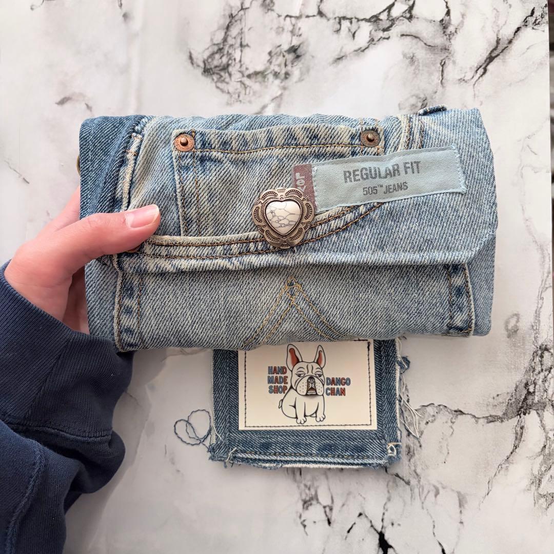 デニム長財布 一点物