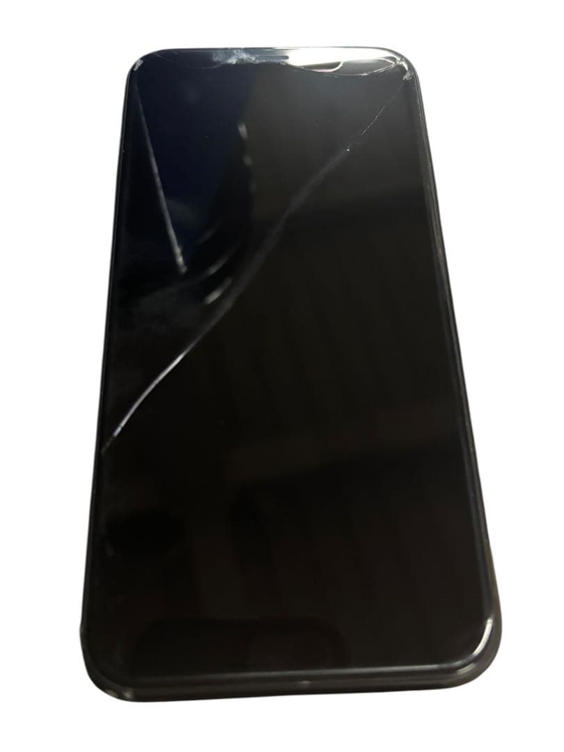 iPhone XR 128GB ブラック 画面割れ 残債なし(O)