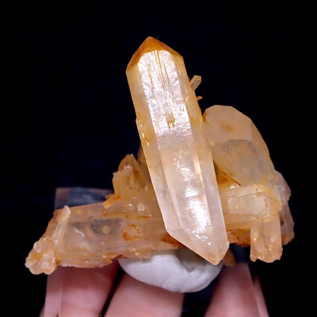 マンゴークォーツ ハロイサイト 水晶 46.5g MQ031 鉱物 天然石 原石