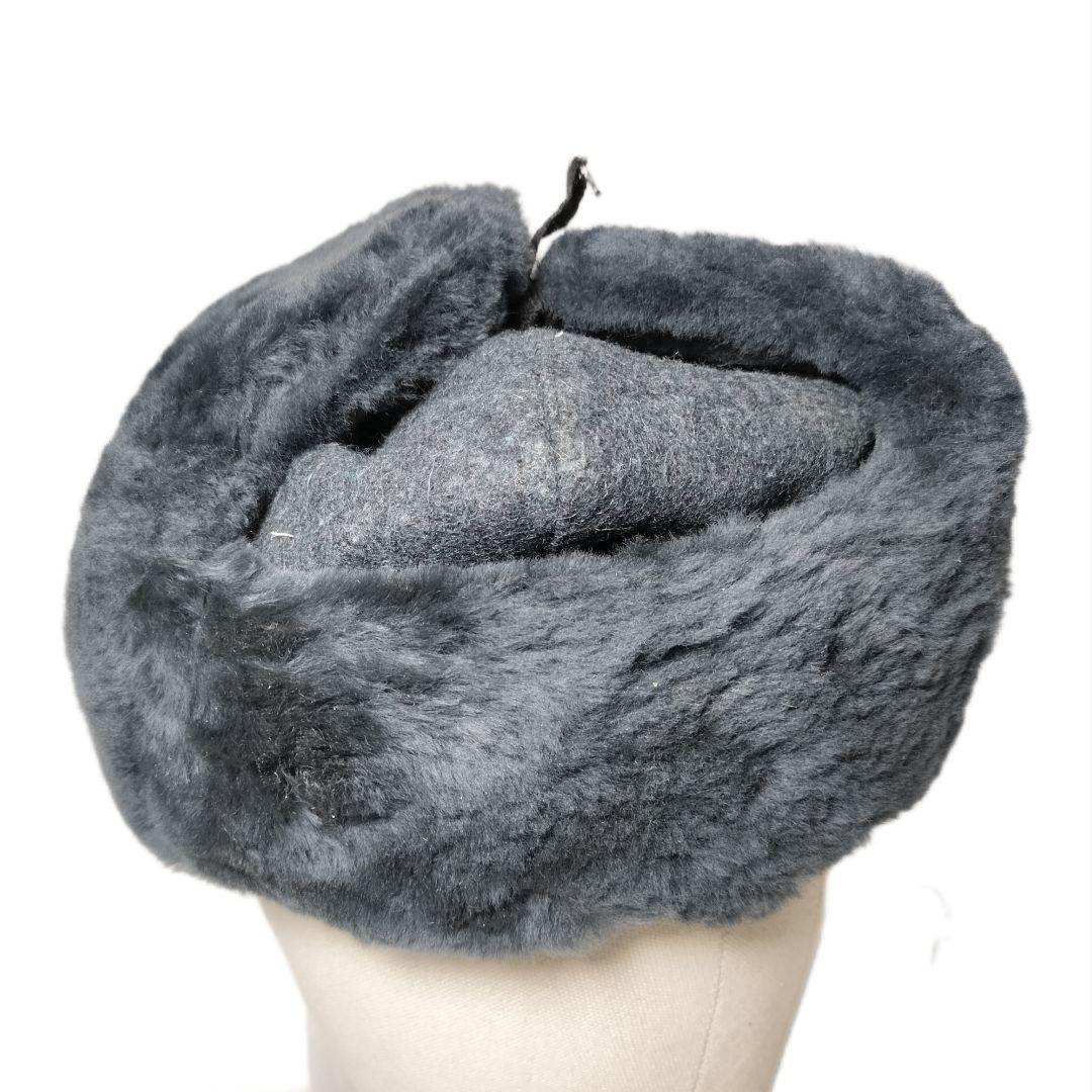 ロシア軍 実物 24年製 防寒帽 ウシャンカ 帽章付き 58cm