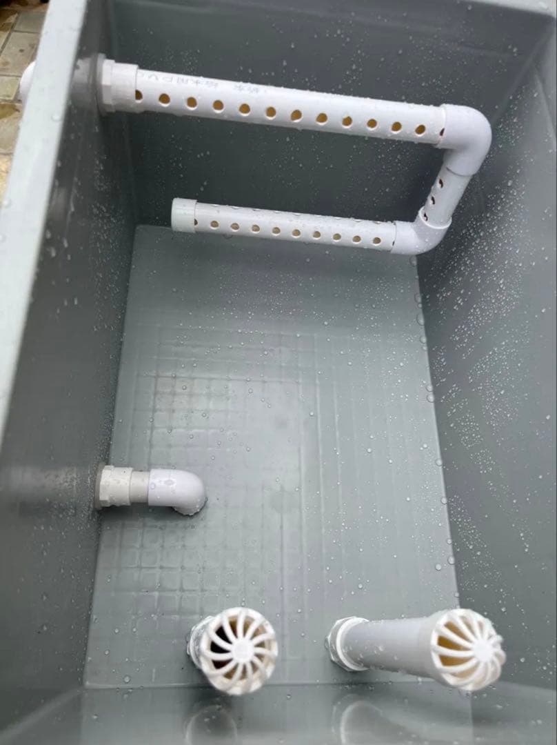 水槽用沈殿物理生物一体型濾過槽　外部式濾過装置器　アクアリウム水槽濾過フィルター