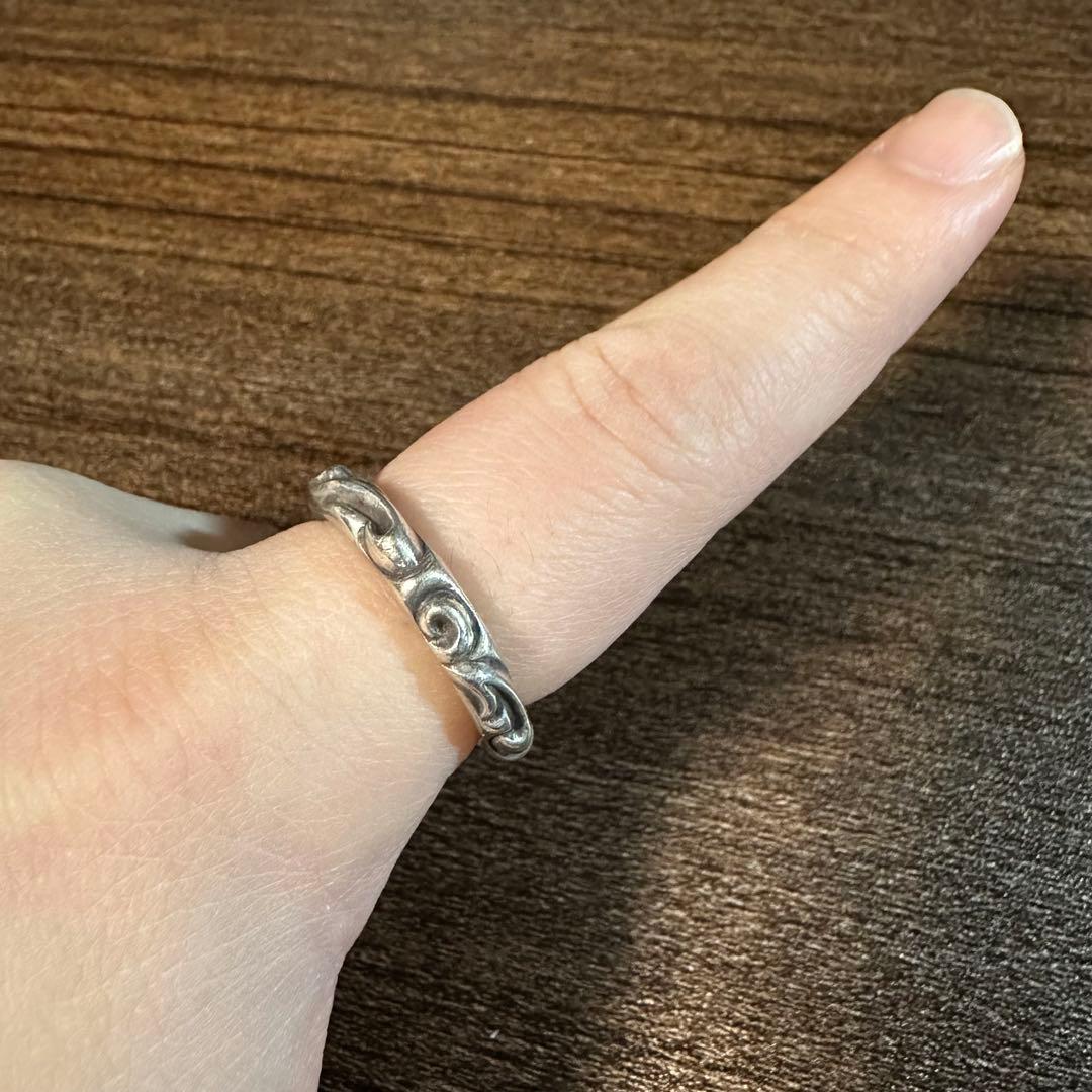 Chrome Hearts クロムハーツ　シルバーリング スクロールバンドリング