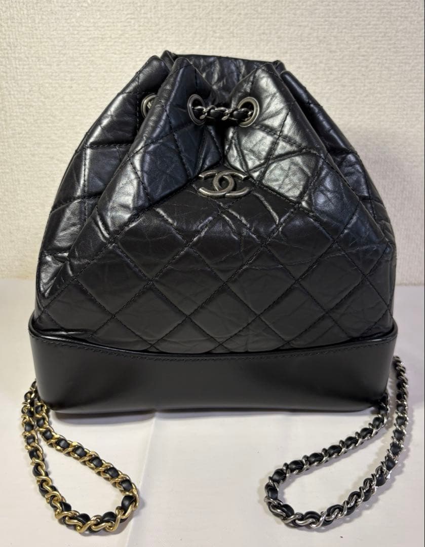 CHANELリュック マトラッセ ココマーク ガブリエル ドゥ バックパック 黒