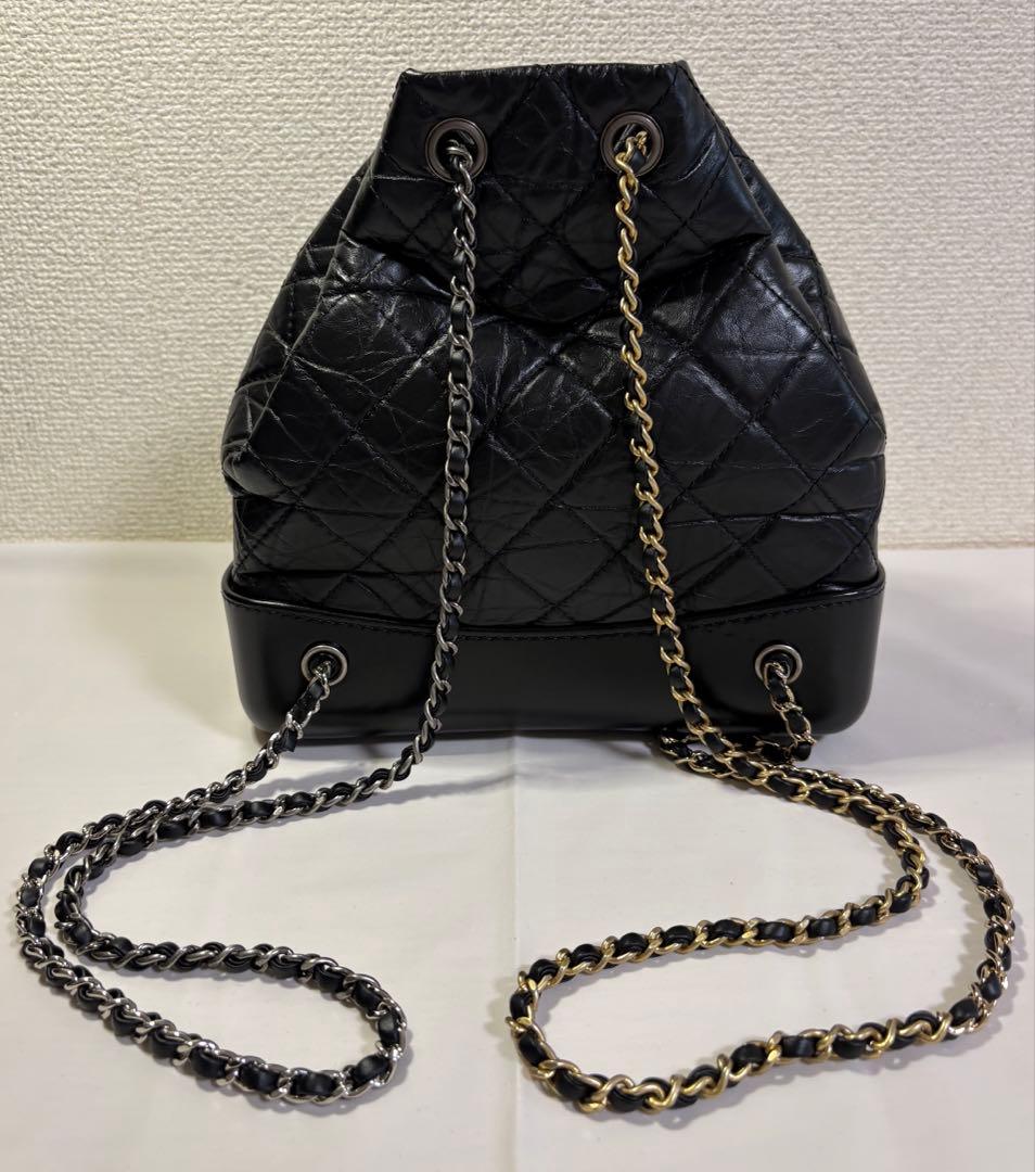 CHANELリュック マトラッセ ココマーク ガブリエル ドゥ バックパック 黒