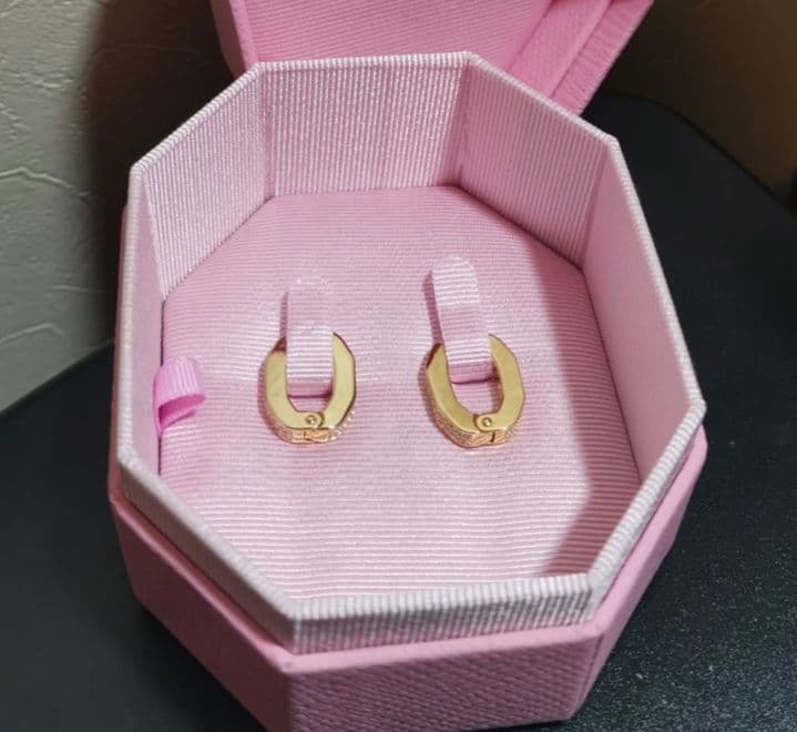 SWAROVSKI【デクストラ/フープピアス】スワロフスキー