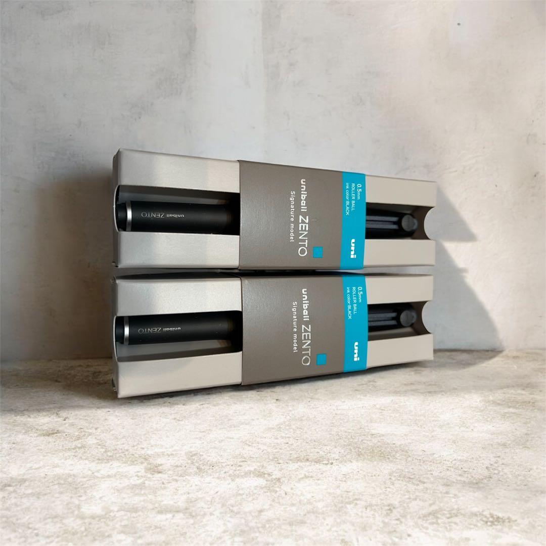 ユニボール zento ゼント シグニチャー ブラック ゴールド5本セット