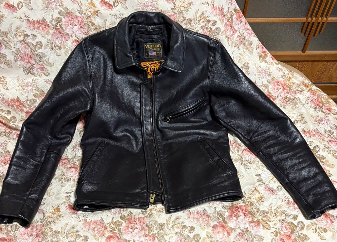 vanson Calee シングルライダースジャケット 38