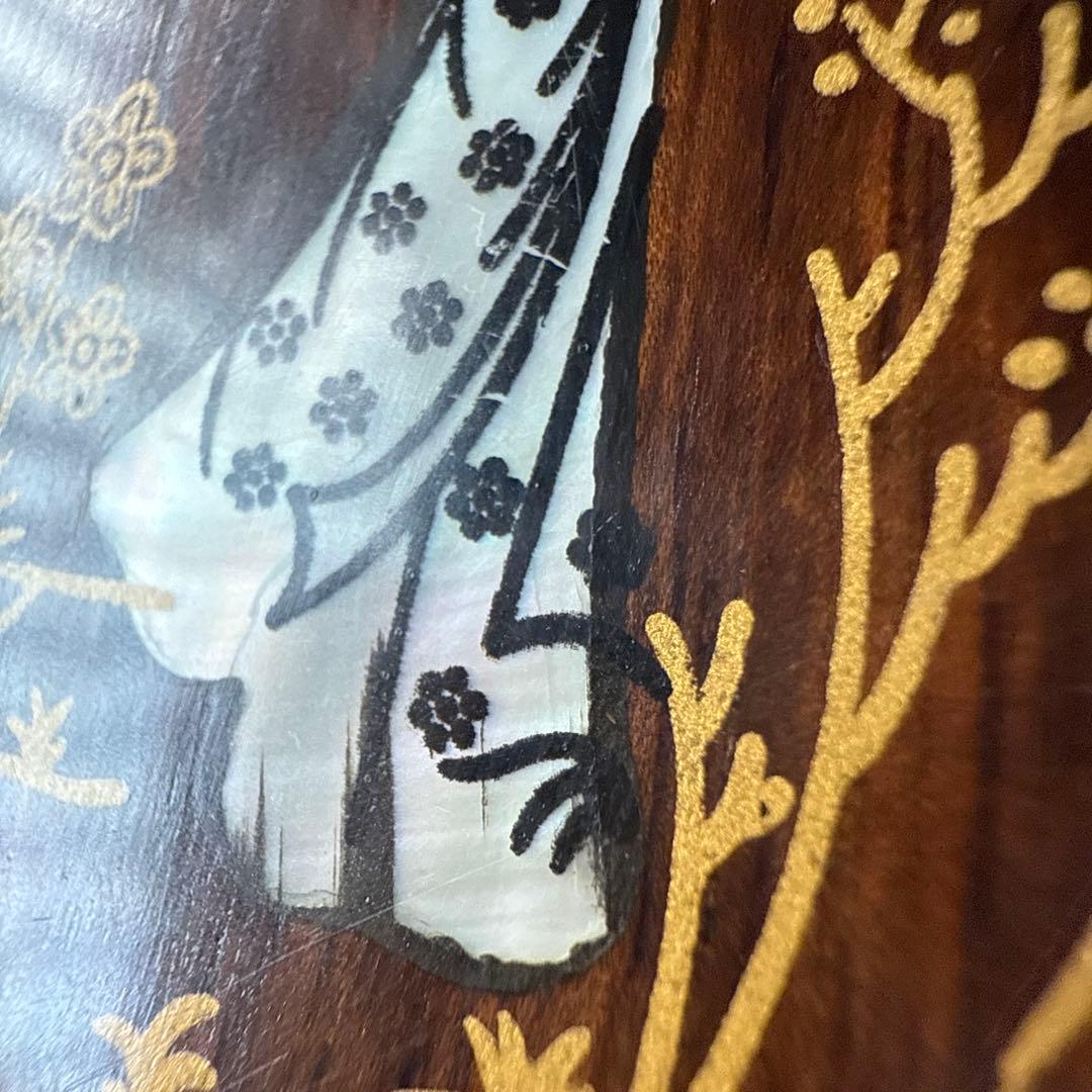 ベトナム女性デザイン木製ミラー