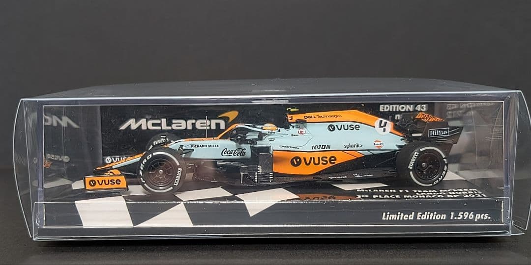 ミニチャンプス1/43 MCL35M ノリス 2021 モナコ Gulfカラー