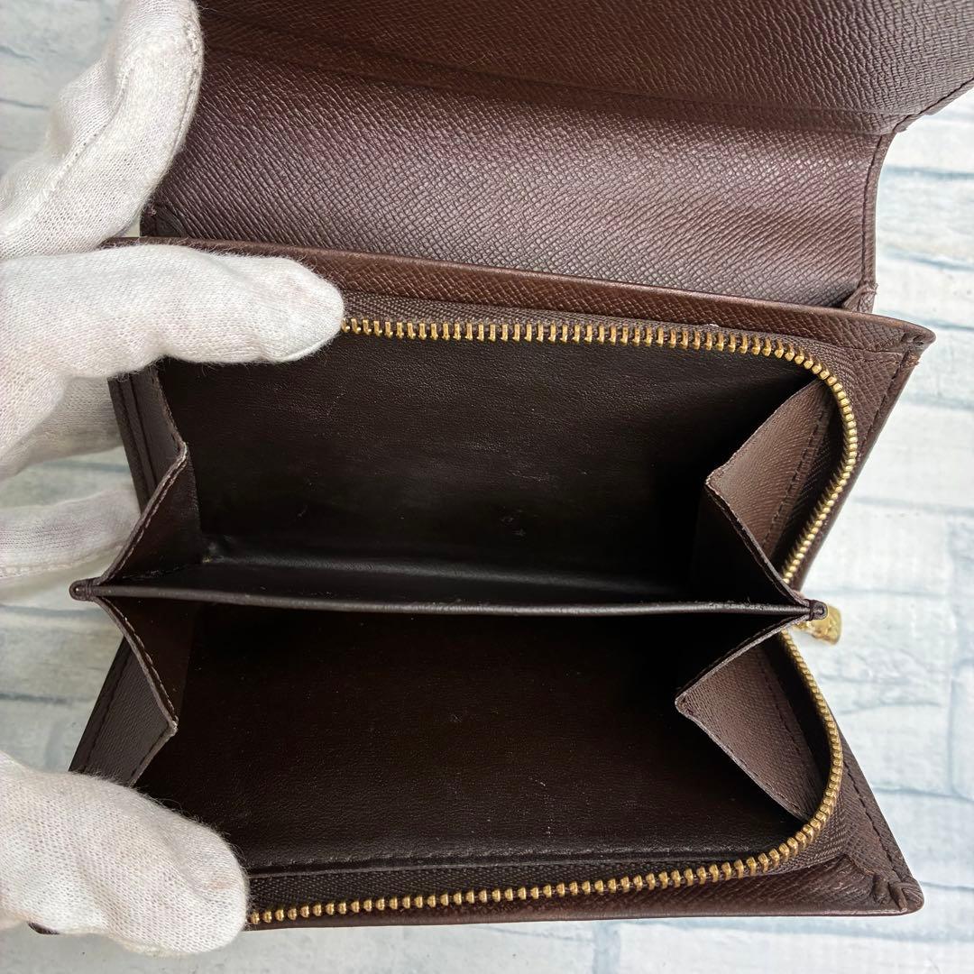 極美品　60 LOUIS VUITTON ルイヴィトン ダミエ　二つ折り財布
