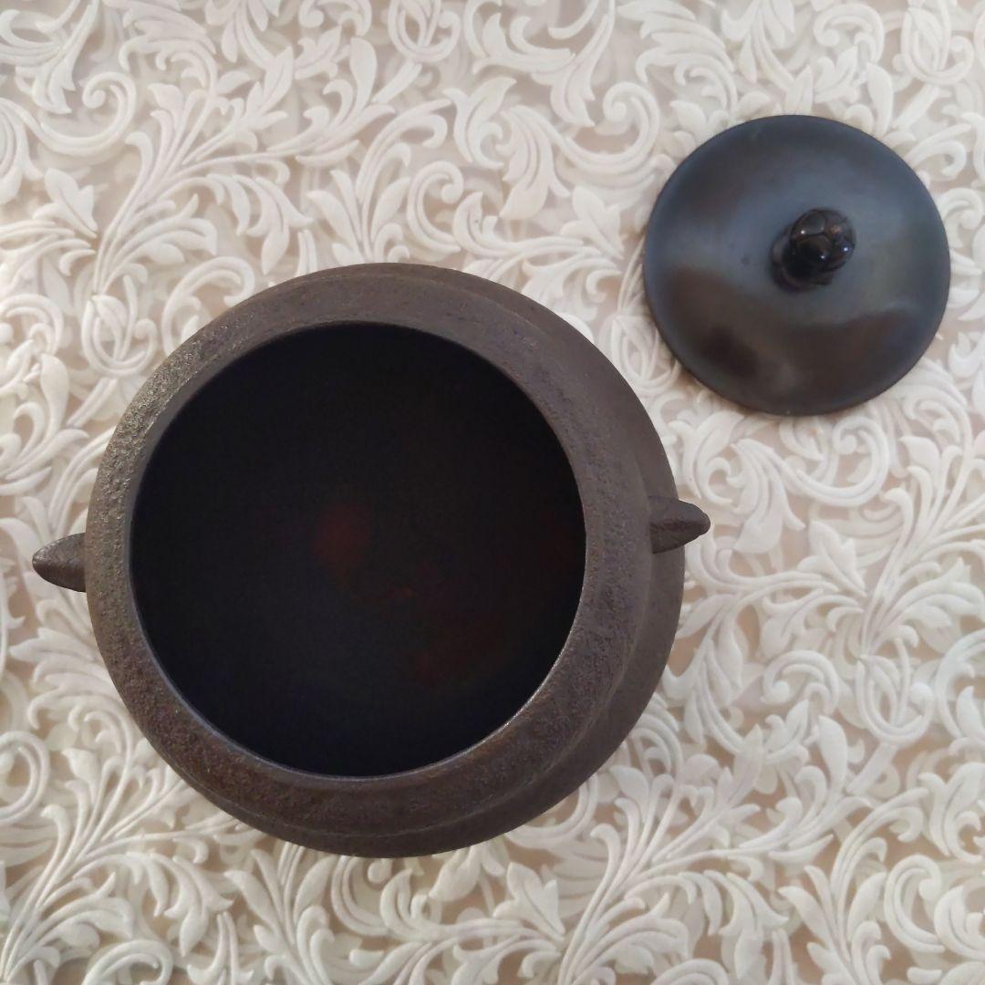 茶道具　茶釜　高橋敬典　作　人間国宝　15.5cm　表千家　裏千家　【匿名配送】