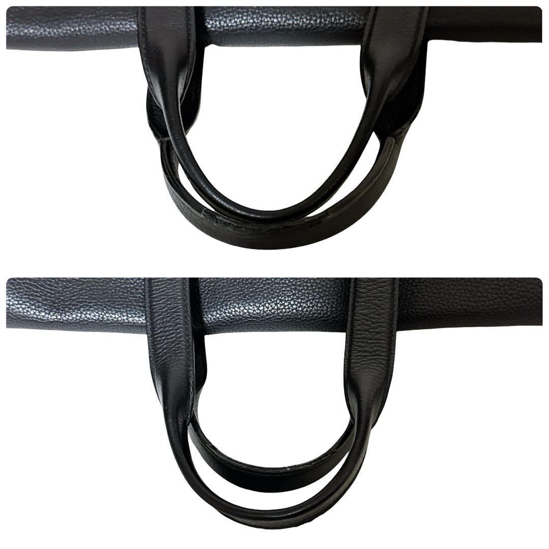 コーチ 2WAY ビジネスバッグ ブリーフケース ショルダーバッグ レザー 黒