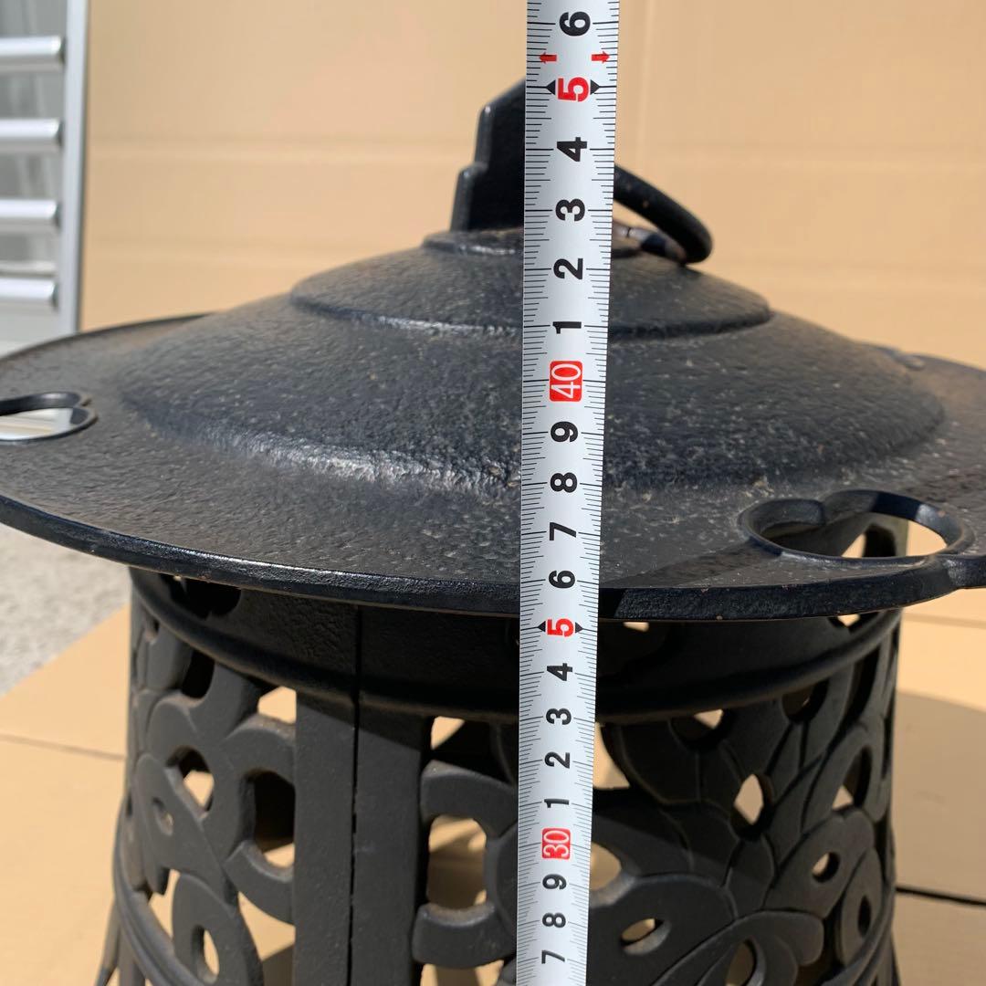 南部鉄器　岩鋳　大型　吊り　燈篭　和風　アンティーク 骨董品 レトロ