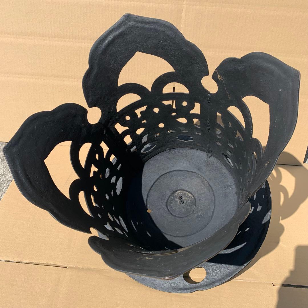 南部鉄器　岩鋳　大型　吊り　燈篭　和風　アンティーク 骨董品 レトロ