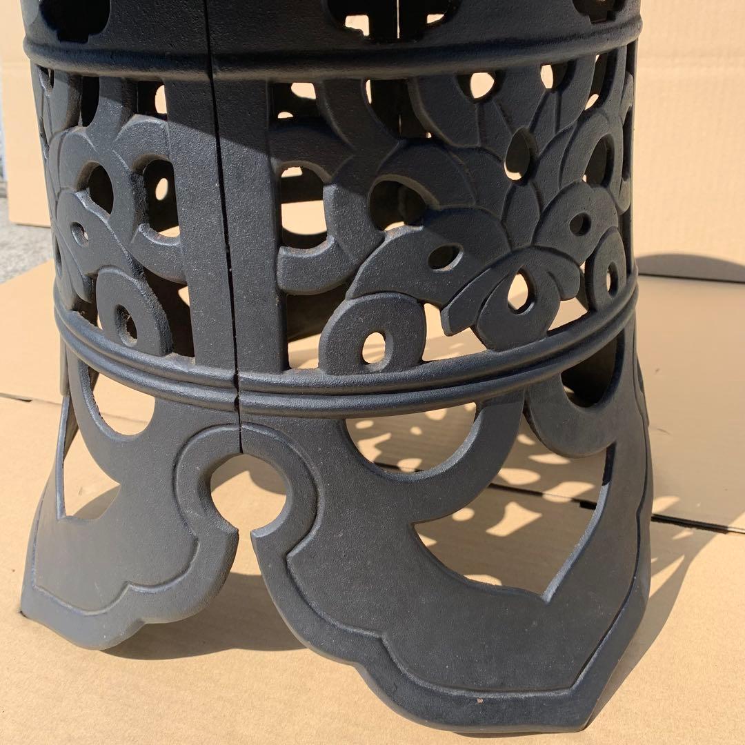 南部鉄器　岩鋳　大型　吊り　燈篭　和風　アンティーク 骨董品 レトロ