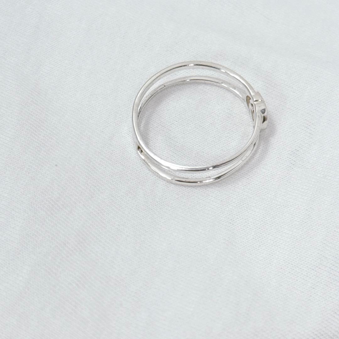 表記23 GUCCI インターロッキングG オープンバンドリング　スリム　メンズ