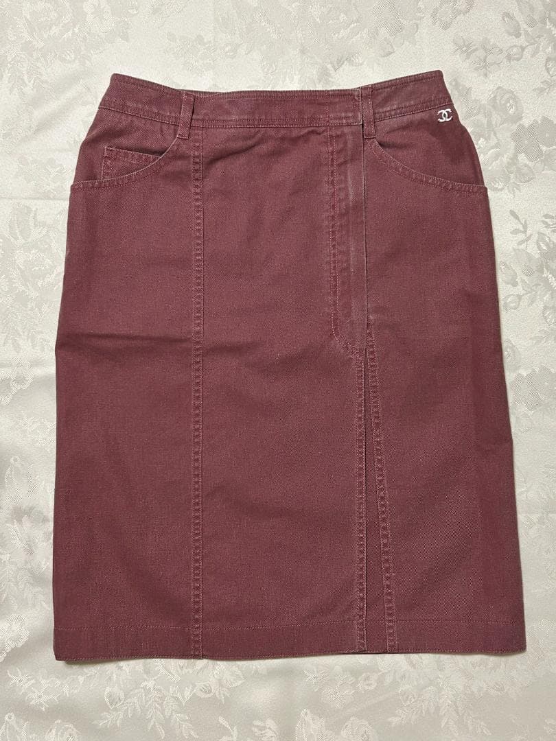 最終値下げ　シャネル　デニムスカート　レア