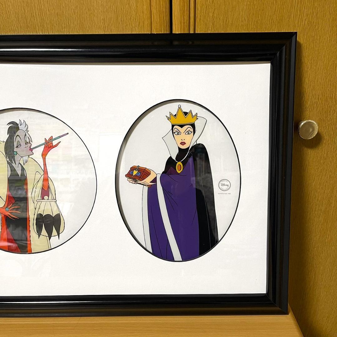 限定品★マレフィセント 魔女 白雪姫 クルエラ セリグラフ セル画 額縁