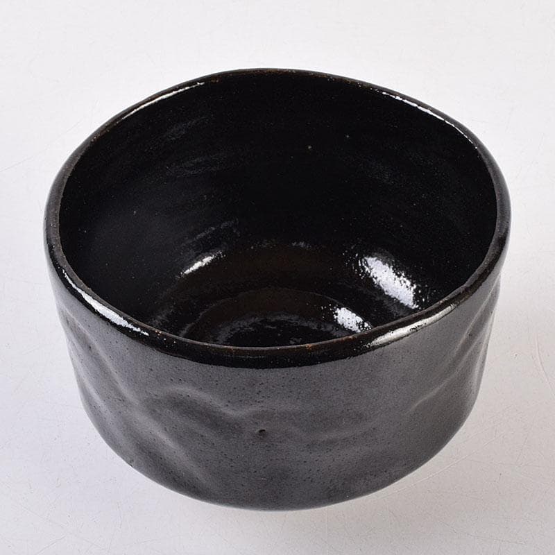 茶道具　楽吉左衛門　弘入作　黒楽茶碗　銘「瑞祥」　即中斎書付極め箱　DR9000