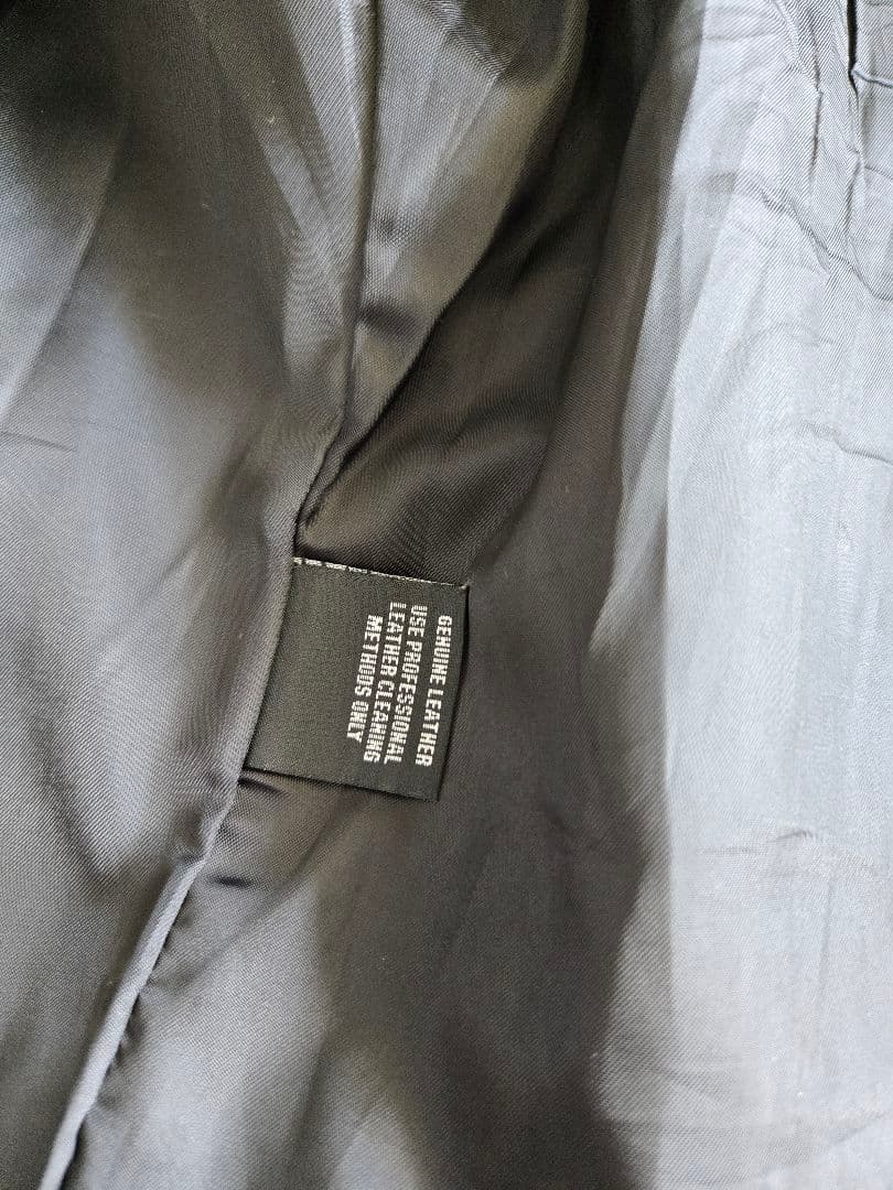 専用のハンガーお付けします！Schott ブラック レザー シングルライダース