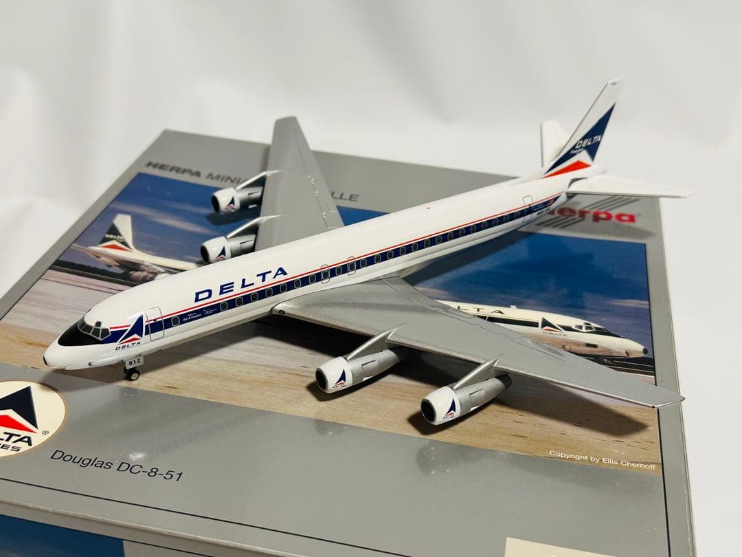 Herpa 1/200 ダグラス DC-8-51 デルタ航空 ダイキャストモデル