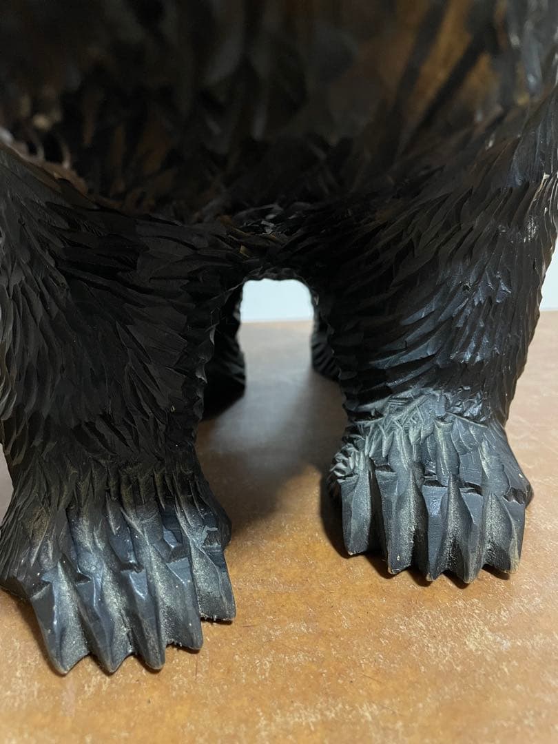 八雲町木彫り熊　木歩作　引間二郎　北海道民藝工芸品