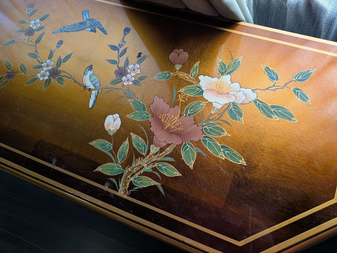 送無料！芸術品　シノワズリ　サイドボード　チェスト　中国家具　金箔　アンティーク